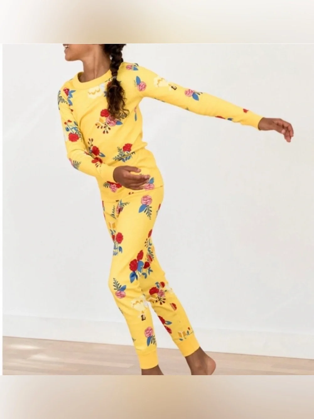 Hanna Anderson HannaJams Disney Belle Beauty & The Beast Pajama Set size 8 - Picture 1 of 8